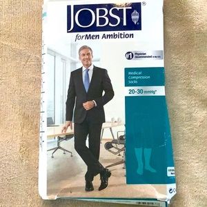 Jobst Men Ambition Khaki tan compression socks 20-30 mmHg size 2